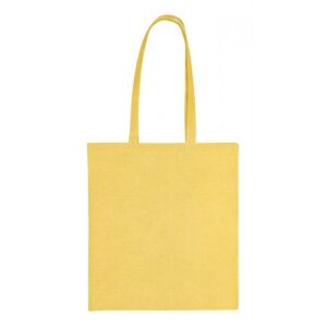 Katoenen draagtas Gerecycled - Geel - 38x42 cm