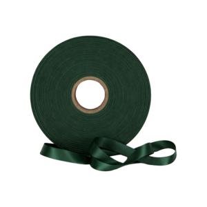 Satijnlint double faced - 16 mm (100 meter) - Donkergroen