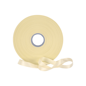 Satijnlint double faced - 16 mm (100 meter) - Crème