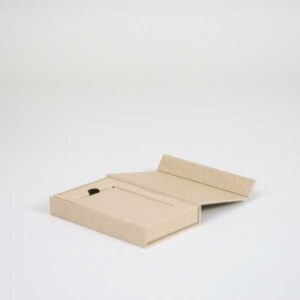 Luxe magneetdoos, voor kadobon, klantenkaart of creditcard, met inlay - Bruin Kraft