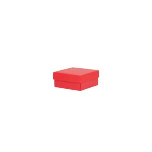 Luxe geschenkdoos - Rood (mat) - 12x12x5,5 cm