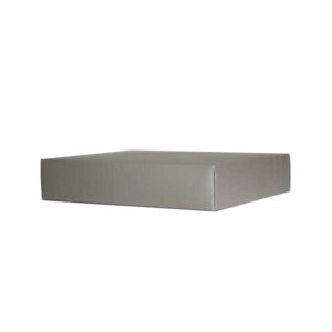 Luxe geschenkdoos - warm zilver (mat) - 40x31x8 cm