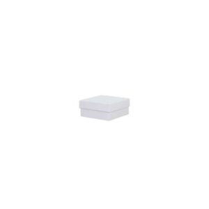 Luxe geschenkdoos - Wit (glans) - 8x8x4 cm