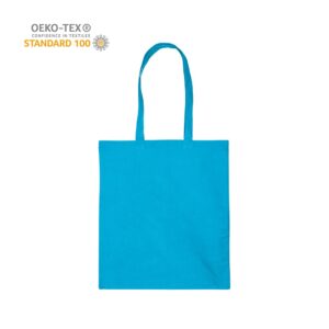 Katoenen draagtas schouderhengsels - Lichtblauw - 38x42 cm