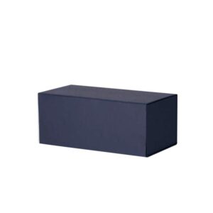 Luxe magneetdoos - Blauw (mat) kraft - 19x9x7 cm