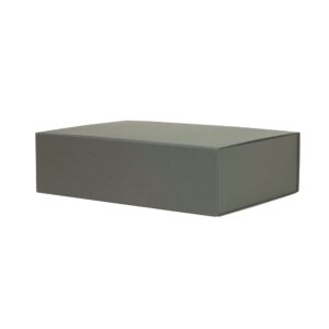 Luxe magneetdoos - Grijsgroen (mat) kraft - 44x30x12 cm