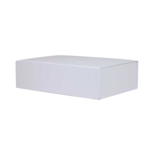 Luxe magneetdoos - Wit (mat) kraft - 44x30x12 cm