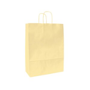 Papieren draagtas gedraaide handgreep - Beige