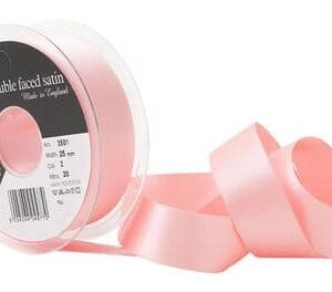 Satijnlint double faced - 16 mm (100 meter) - Roze